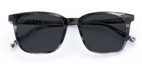 Stewart in Slate Grey – Contemporary Square Sunglasses | IOLLA