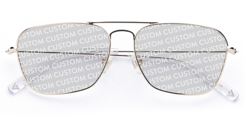 Walker in Chrome Gold – Slim Aviator Sunglasses | IOLLA