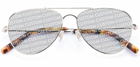 Lennox in Chrome Gold – Statement Aviator Sunglasses | IOLLA