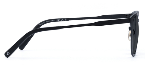 Maxwell Matte Black – Sleek Metal Sunglasses | IOLLA