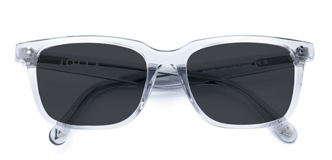 Russell Light Grey Crystal – Vintage-Inspired Sunglasses | IOLLA
