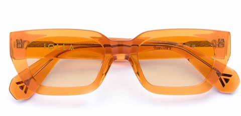 Shaw in Orange Crystal – Standout Geometric Sunglasses | IOLLA