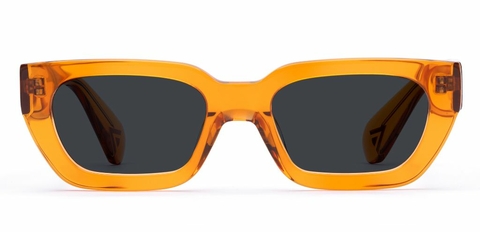 Shaw in Orange Crystal – Standout Geometric Sunglasses | IOLLA