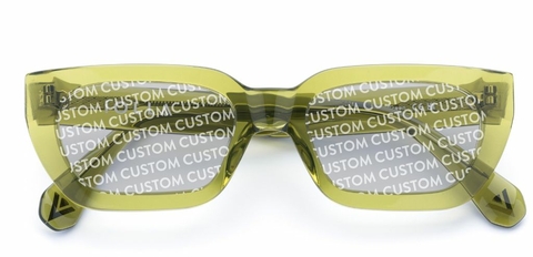 Shaw in Sage Green – Standout Geometric Sunglasses | IOLLA