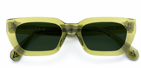 Shaw in Sage Green – Standout Geometric Sunglasses | IOLLA