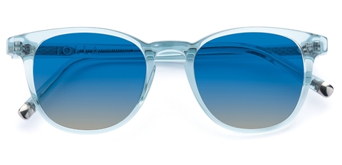 Smith in Teal Crystal – Vibrant Round Sunglasses | IOLLA