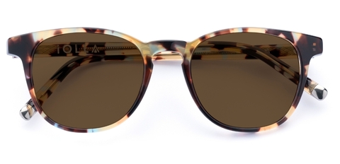 Smith in Walnut Tortoise – Timeless Round Sunglasses | IOLLA