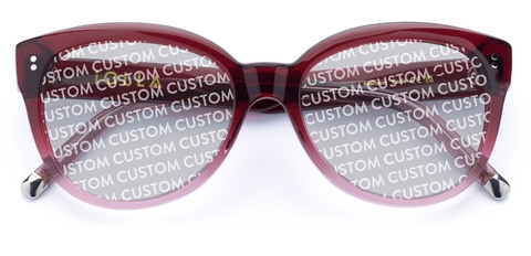Swinton in Maroon Fade – Bold Statement Cat-Eye | IOLLA