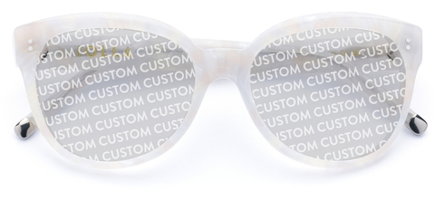 Swinton in Speckled Ivory – Bold Statement Cat-Eye | IOLLA