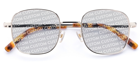 Taylor in Chrome Gold – Sleek Metal Sunglasses | IOLLA