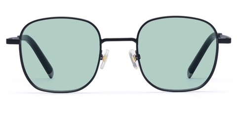 Taylor in Matte Black – Minimalist Square Sunglasses | IOLLA