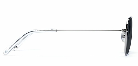 Walker in Chrome Silver – Modern Metal Aviator Sunglasses | IOLLA