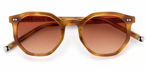 Williams in Amber – Octagonal Statement Sunglasses | IOLLA