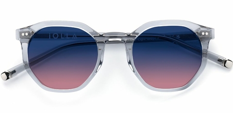 Williams in Light Grey Crystal – Sleek Octagonal Sunglasses | IOLLA
