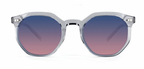 Williams in Light Grey Crystal – Sleek Octagonal Sunglasses | IOLLA