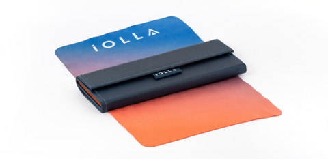 Case sitting on cloth
