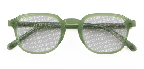 IOLLA Boyd Khaki Green Sunglasses with Custom Tints