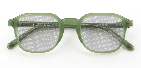 IOLLA Boyd Khaki Green Sunglasses with Custom Tints