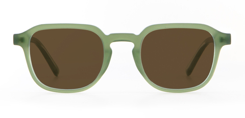 IOLLA Boyd Sunglasses in Khaki Green with Brown Lenses