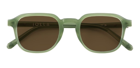 IOLLA Boyd Khaki Green Sunglasses with Brown Lenses