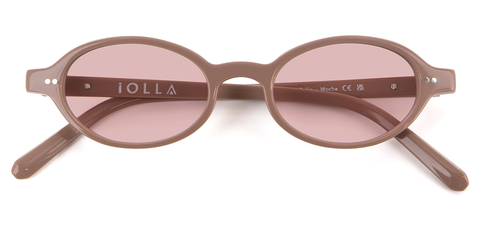 IOLLA Callie Sunglasses in Mocha with Blush Lenses