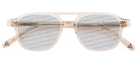 IOLLA Ramsay Vanilla Crystal Sunglasses with Custom Tint