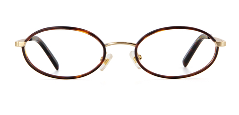 IOLLA Skye Brushed Gold with Deep Havana Glasses