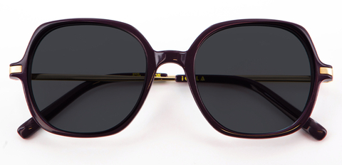 IOLLA Rowan Sunglasses in Plum with Grey Lenses