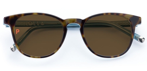 Smith Sunglasses Havana Light Blue Layer with Brown Polarised Lenses