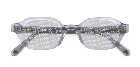 Dunbar Sunglasses in Light Grey Crystal with Custom Tint