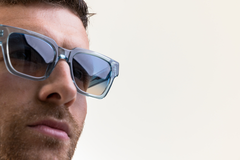 IOLLA Macrae Sunglasses in Teal Crystal with Ocean Glow