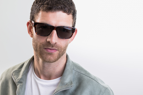 IOLLA Maclean Deep Havana Sunglasses with Green Lenses