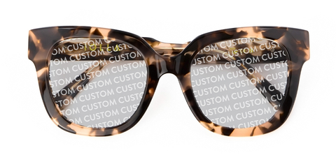 Ferne Sunglasses in Vanilla Tortoise with Custom Tint