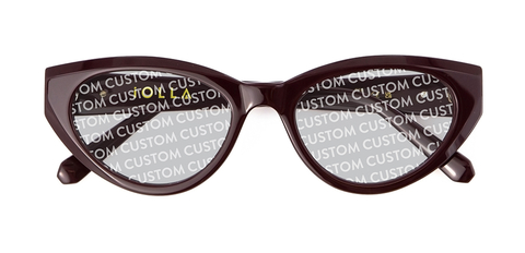 Jura Sunglasses in Plum with Custom Tint