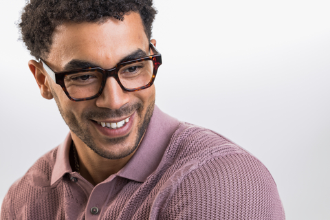 Macrae Deep Havana Acetate Square Glasses