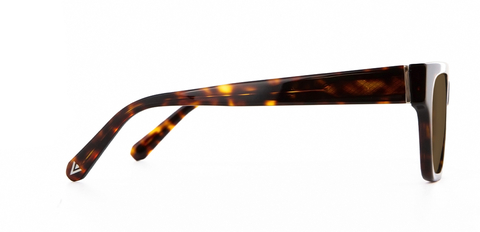 Macrae Sunglasses in Deep Havana with Brown Polarised Lenses