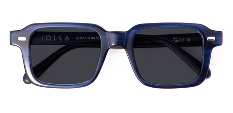 IOLLA Angus Stone Blue Sunglasses in Grey Lenses