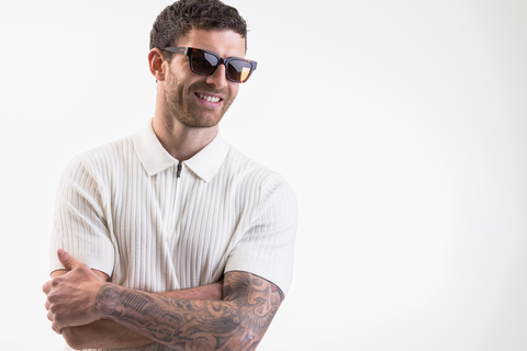 IOLLA Macrae Sunglasses in Deep Havana with Brown Lenses