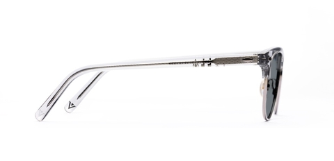 Livingstone Light Grey Crystal Sunglasses with Grey Lenses 
