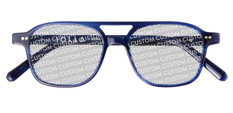 IOLLA Ramsay Stone Blue Sunglasses with Custom Tint