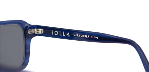 Limited edition Alba gu brath engraving shown on IOLLA Angus Sunglasses