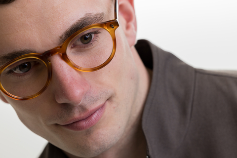 male model wearing Bell Amber Glasses
