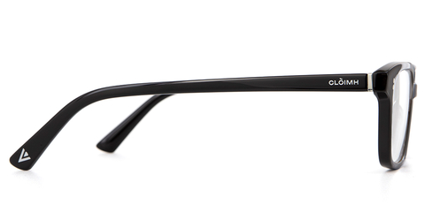 Side view of 001 Black Glasses