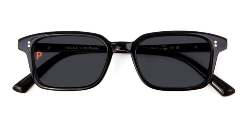CLOIMH 001 BLACK SUNGLASSES WITH GREY POLARISED LENSES