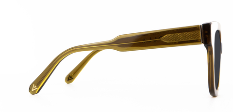 Ferne sunglasses in Husk Crystal with grey lenses side view 