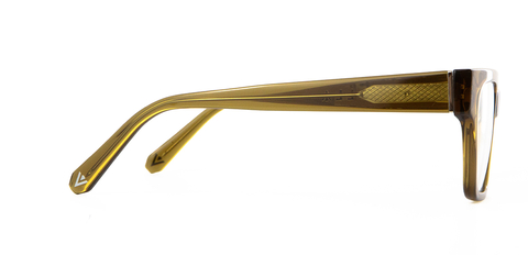 Macrae Glasses in Husk Crystal side view