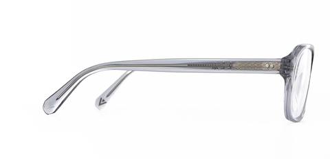 Lachlan Light Grey Crystal glasses side view