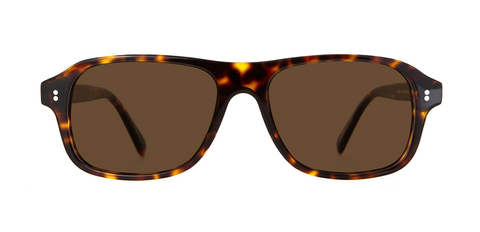 Lachlan Rosewood Stripe with Brown Lenses front unfolded view