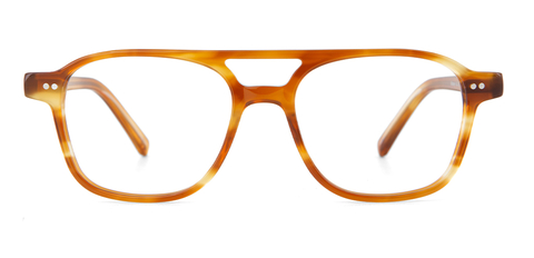 Ramsay Cinnamon Swirl Glasses front unfolded view