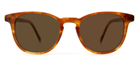 Smith Cinnamon Swirl Sunglasses with brown lenses front unfolded view